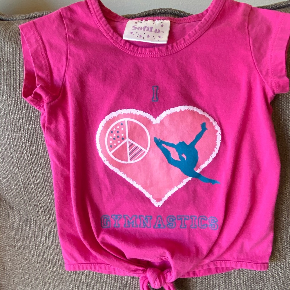 Toddler girls Gymnastics shirt 3T XXS